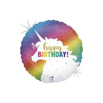 Balónek Fóliový balónek Jednorožec Kruh 92cm (Fóliový balónek Jednorožec Kruh 92cm)