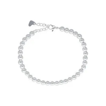 Náramek Doria Náramek korálkový stříbrný z oceli N459