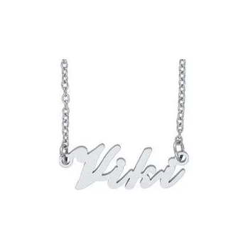 Řetízek Doria Řetízek z oceli se jménem VIKI stříbrný