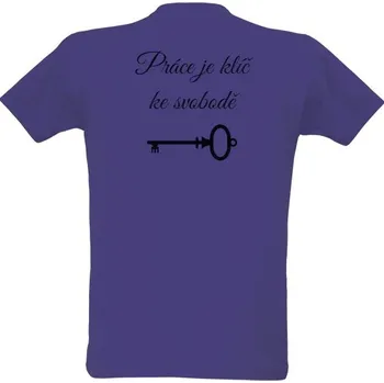 Pánská móda Tričko s potiskem Tričko práce je klíč pánské