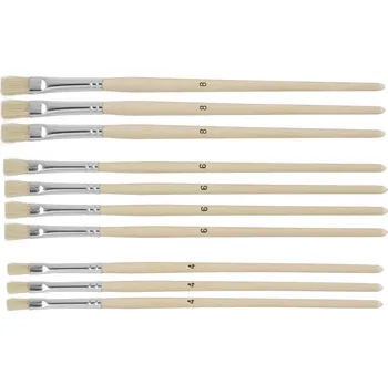 ZAHN Pinsel modelářský štětec Prasečí štětiny 10dílná