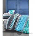 Bavlněné povlečení 140x200+70x90 Miranda tyrkysová