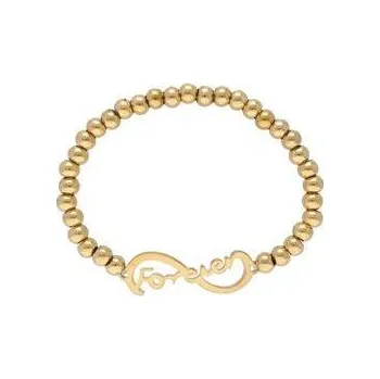 Náramek Doria Náramek zlatý z korálků z oceli FOREVER N108