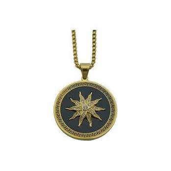 Řetízek Doria Řetízek z oceli s přívěskem zlatá I297