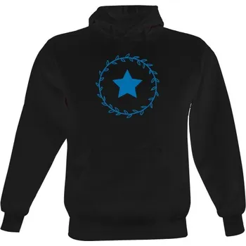 Pánská mikina Pánská mikina s kapucí s potiskem Černá mikina s motivem pánské