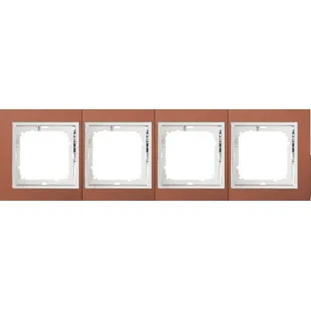 vypínač Timex Rámeček čtyřnásobný MAGIC měď + chrom