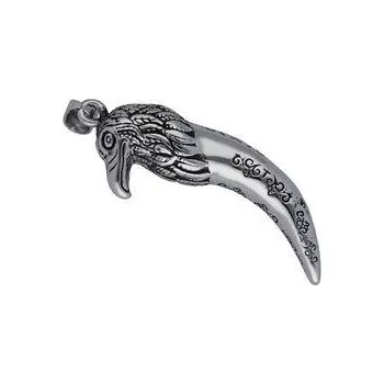 Přívěsek Doria Přívěsek z oceli stříbrný dračí zub F252