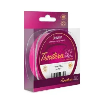 Šnůra Delphin TROUTERA 0,045mm 4lbs 130m růžová
