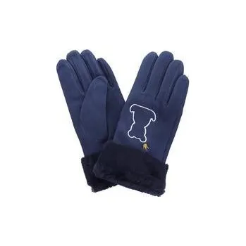 Rukavice Dětské rukavice s kožešinou PRIUS BEAR modré Velikosť: XXL