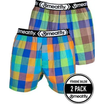Trenýrky Meatfly pánské boxerky Gigi Orange / Brown | Oranžová | Velikost S