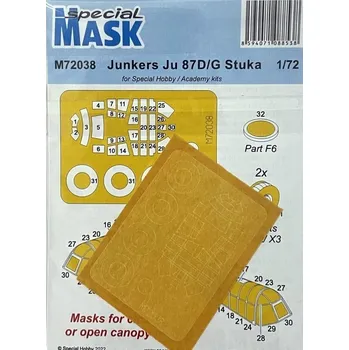 Plastikový model 1/72 Mask for Junkers Ju 87D/G Stuka (SP.H./ACAD)