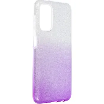 Náhradní kryt pro mobilní telefon Pouzdro silikon Samsung A135 Galaxy A13 Shining stříbrné / fialové