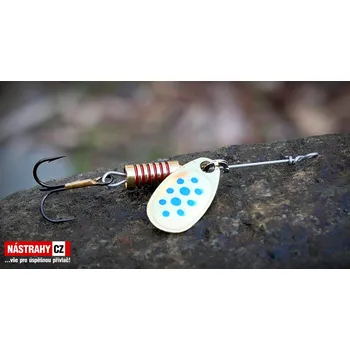 Umělá nástraha Rotační třpytka MEPPS Comet 00 - Color: gold/blue