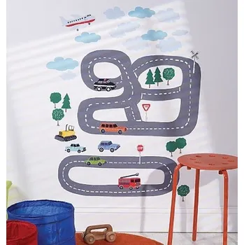 Samolepící dekorace WALLIES Samolepky - SILNICE - nálepky na zeď - W13525