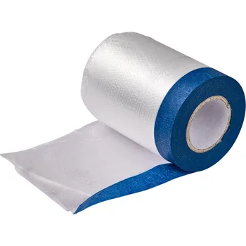 Malířský štětec DEMA Krepová lepící páska se zakrývací fólií HDPE 55 cm x 20 m