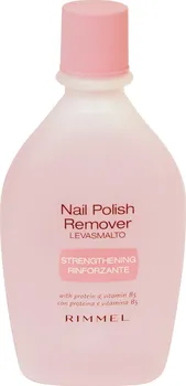 Odlakovač nehtů Rimmel London Nail Polish Remover odlakovač na nehty s posilujícím efektem 100 ml