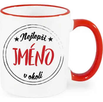 Hrnek - Nejlepší vaše jméno v okolí Barva: Červená