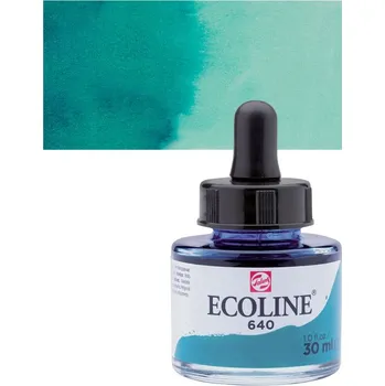 ROYAL TALENS Akvarelový ECOLINE Aquarell Ink 30ml, 640 bluish green