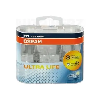 Autodoplněk Autožárovky 12V H1 55W - Osram Ultra Life 3x delší životnost 2ks