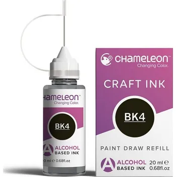 CHAMELEON inkoust Ink Refill 20ml, Deep Black BK4