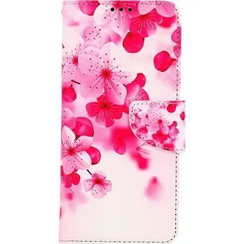 Pouzdro na mobilní telefon Pouzdro Vivo Y20s knížkové Růžové kvítky (kryt neboli obal na Vivo Y20s)