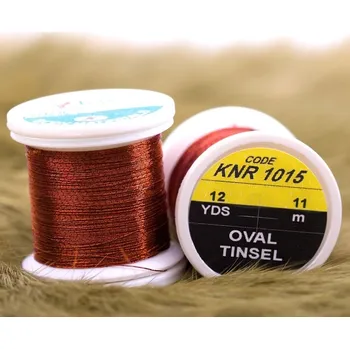 Oválná lametka Hends Oval Tinsel Copper