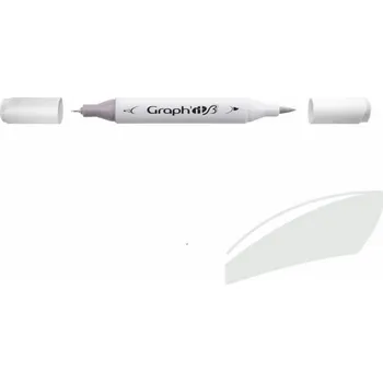 Lihová fixa GRAPH'IT oboustranná Brush & Chisel, Neutral Grey 2