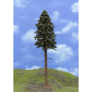 Plastikový model Modelářský strom – smrk s kmenem TOP, výška 21–23 cm