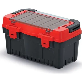 Kufr na nářadí TEVOX IV černo-červený, varianta 59,4 cm