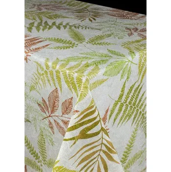 ubrus Ubrus PVC kapradí hnědo-zelené metráž šířka 140 cm 6742910