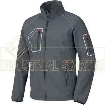 Pánská softshellová bunda INDUSTRIAL STARTER JUST softshellová bunda šedá Velikost: XL