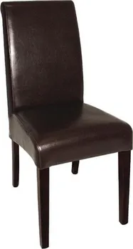Jídelní židle Bolero Kožená židle se zaobleným opěradlem 2 ks černá