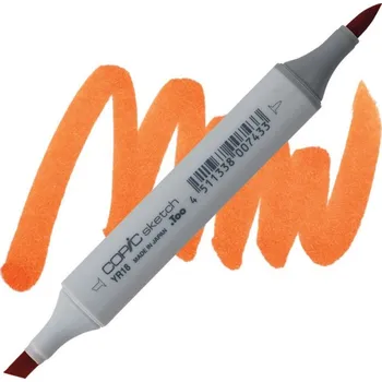 Lihová fixa COPIC Sketch oboustranná Brush & Chisel, YR18 Sanquine