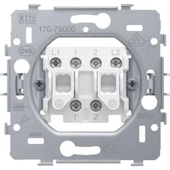 vypínač Přístroj 2-tlačítka NIKO 170-75000