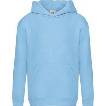 Chlapecká mikina dětská levná mikina, kapuce, světle modrá Barva: Sky blue - nebesky modrá, velikost: 164