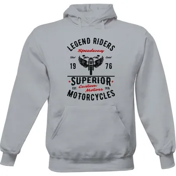 Pánská mikina Pánská mikina s kapucí s potiskem Legend riders pánské