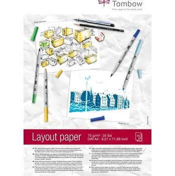 Blok A4 TOMBOW Layout Paper, 75 listů