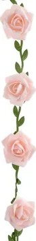 Svatební dekorace Paris Dekorace D-6887RSAN girlanda s růžemi 120 cm růžová