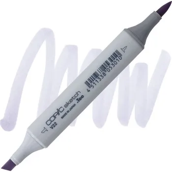 Lihová fixa COPIC Sketch oboustranná Brush & Chisel, V22 Ash lavender