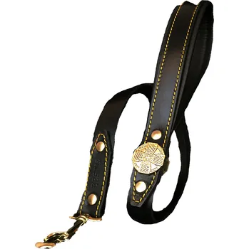 Vodítko pro psa Vodítko pro psa Bestia Collars Maximus černo zlaté