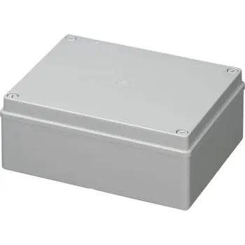 Elektroinstalační krabice Krabice S-BOX 516, 240x190x90 mm, IP56 šedá, plastové šrouby, 650°C S-BOX 516M