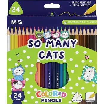 Pastelka Pastelky M&G "So many cats", 24ks