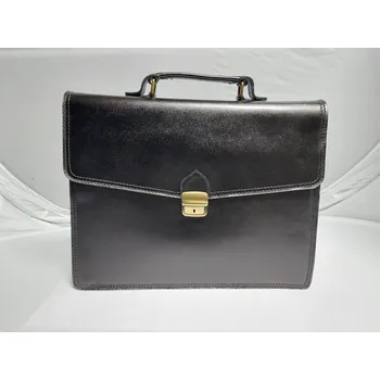 Pánská aktovka Vere Pelle Pánská kožená aktovka M-23527 černá -Business grand Barva: Černá