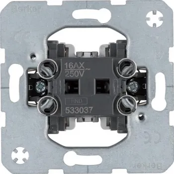vypínač Kolébkový vypínač, řazení 7, 10 AX, 250 V AC, modul přístroje BERKER 533037