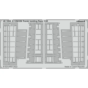 Plastikový model Eduard 1/48 Z-126/226 Trenér landing flaps (EDUARD)
