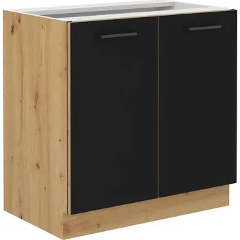 Kuchyňská skříňka Kuchyňská skříňka Modena 80d 2f Bb černá/dub artisan