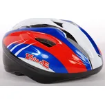 Volare Deluxe dětská helma na kolo, 51-55 cm, modrá/bílá/červená