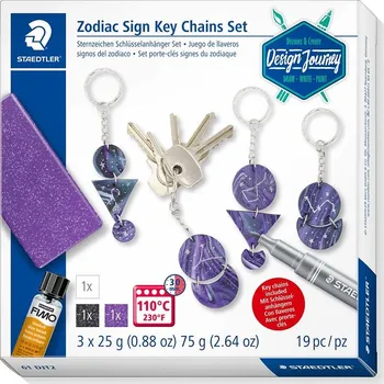 Modelovací hmota STAEDTLER Kreativní sada STAEDTLER, 19ks Zodiac Sign na klíče