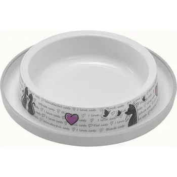 Pro psa Flamingo Miska pro kočky In Love plastová 210ml