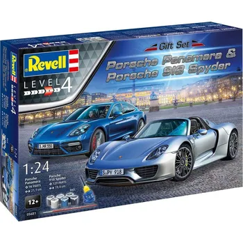 Plastikový model Revell Porsche Panamera & Porsche 918 Spyder 1:24